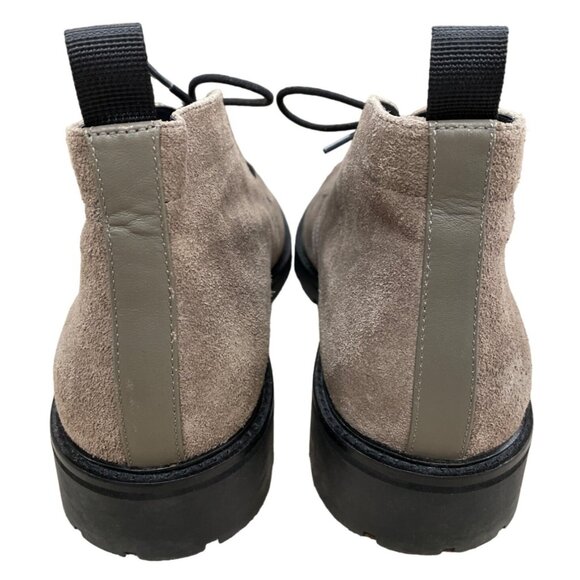 Calvin Klein Men Gray Suede Short Boots Size 11 SKU 1579